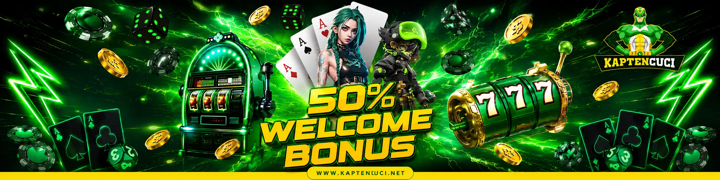 50% WELCOME BONUS